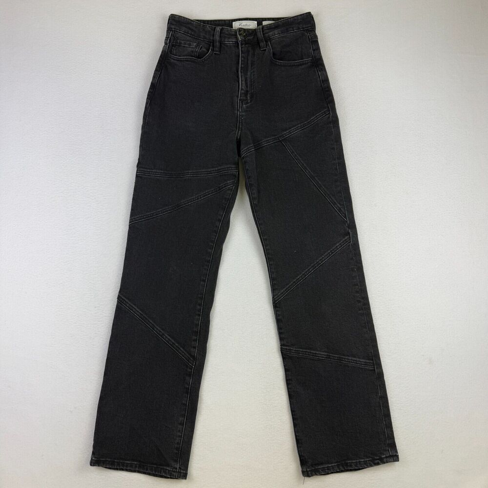 KanCan Women's Black Straight Leg Jeans